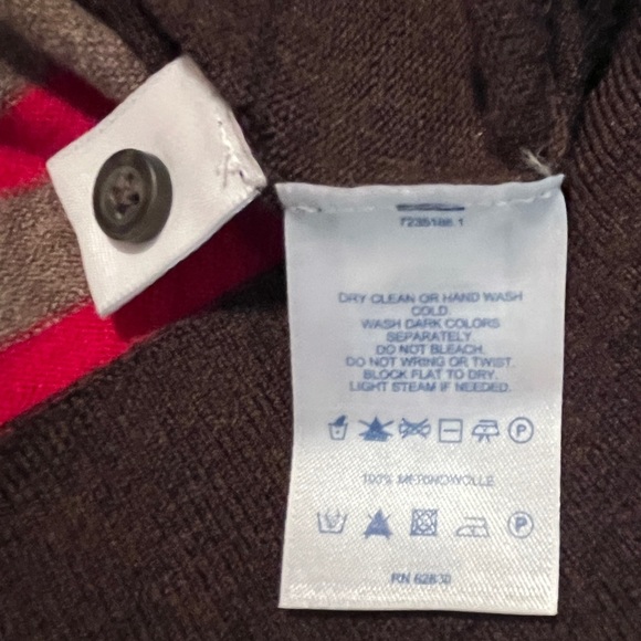 Women’s Lands End striped cardigan sweater - Picture 7 of 7